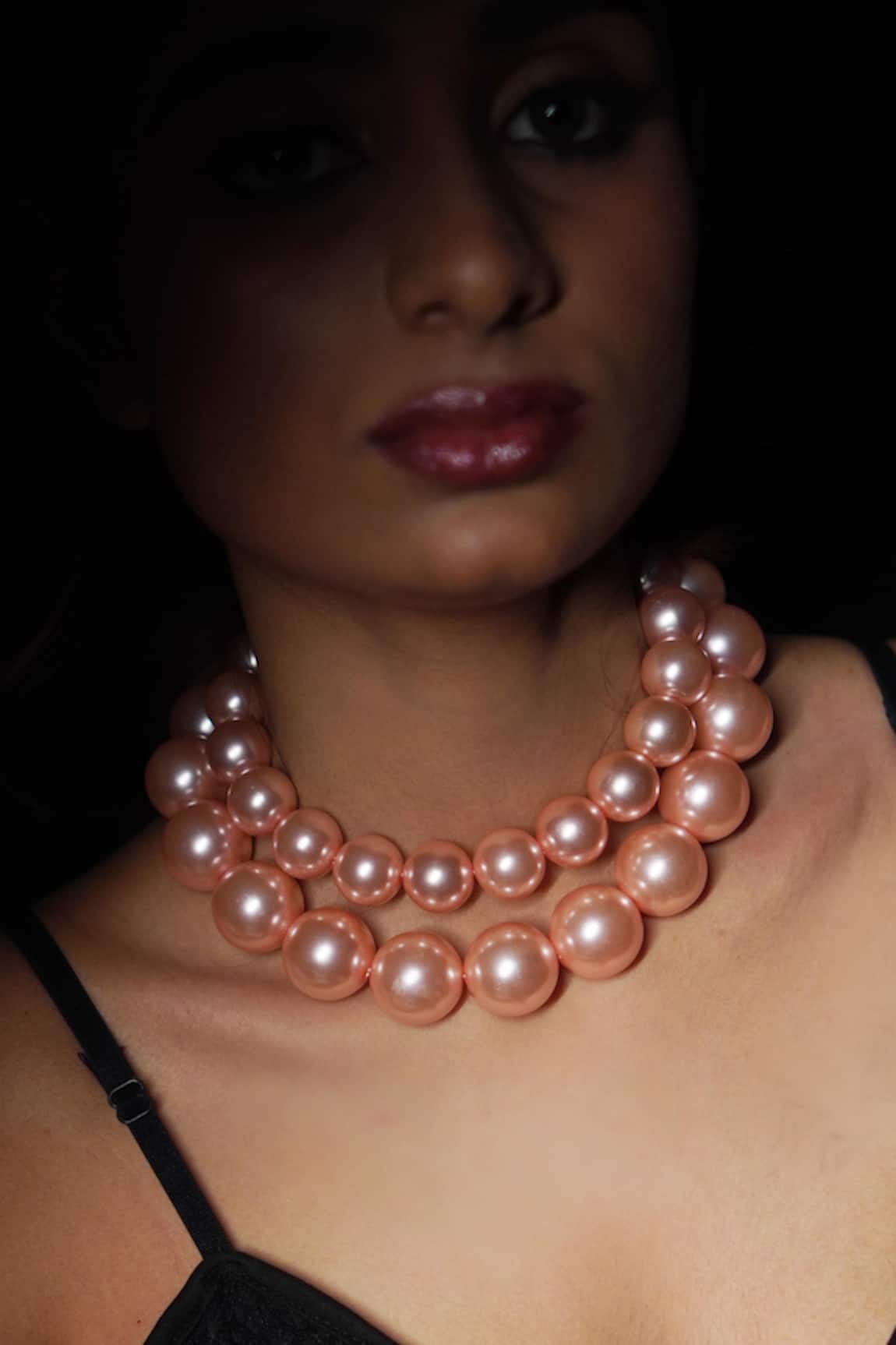 Rejuvenate Jewels Blush Pearl Double-Layered Necklace 