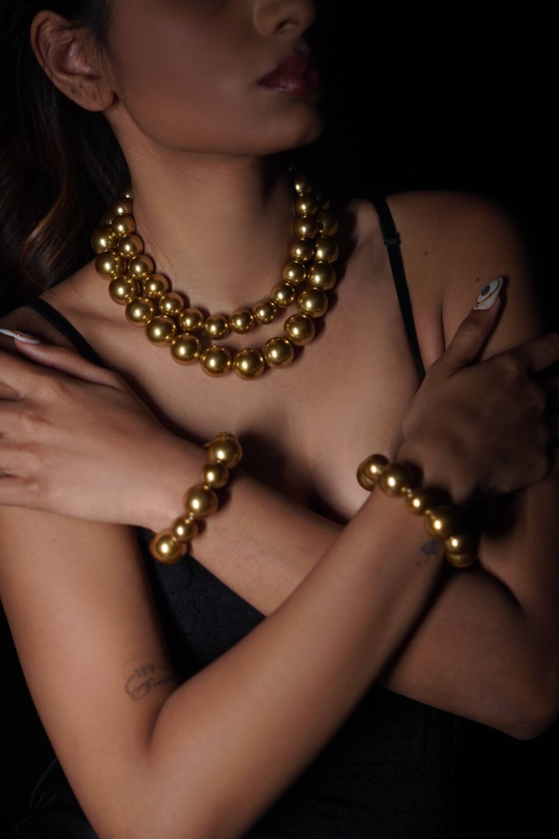 Rejuvenate Jewels Pearl & Bead Embellished Bracelet 