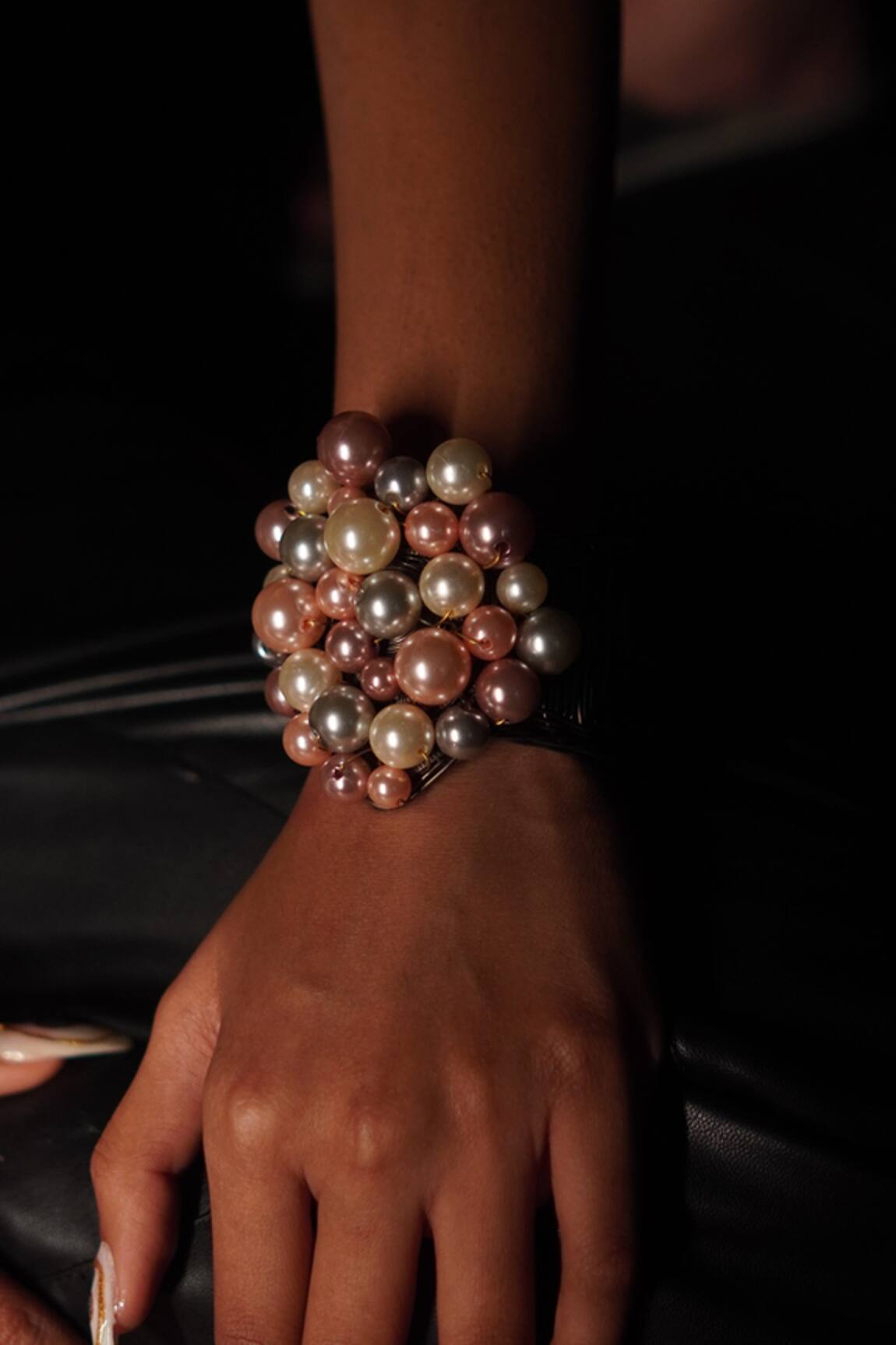 Rejuvenate Jewels Pearl Embellished Bracelet 