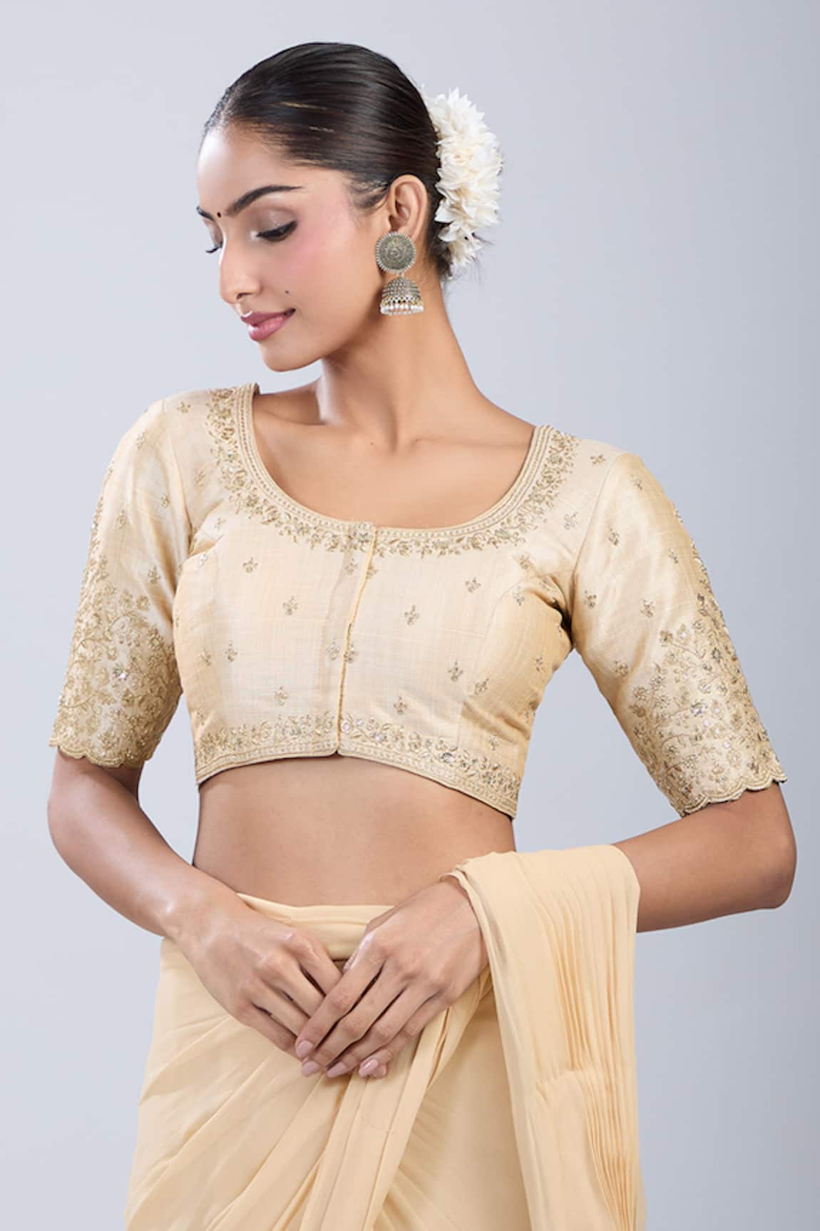 Samyukta Singhania Tonal Embroidered Blouse 
