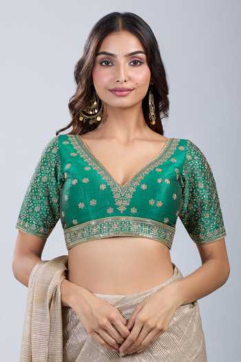 Samyukta Singhania Bloom Embroidered Blouse 