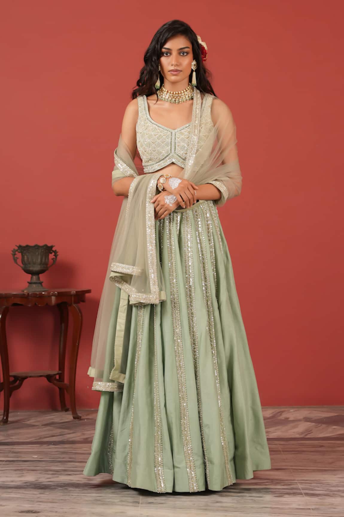 Suruchi Parakh Handcrafted Lehenga Set 