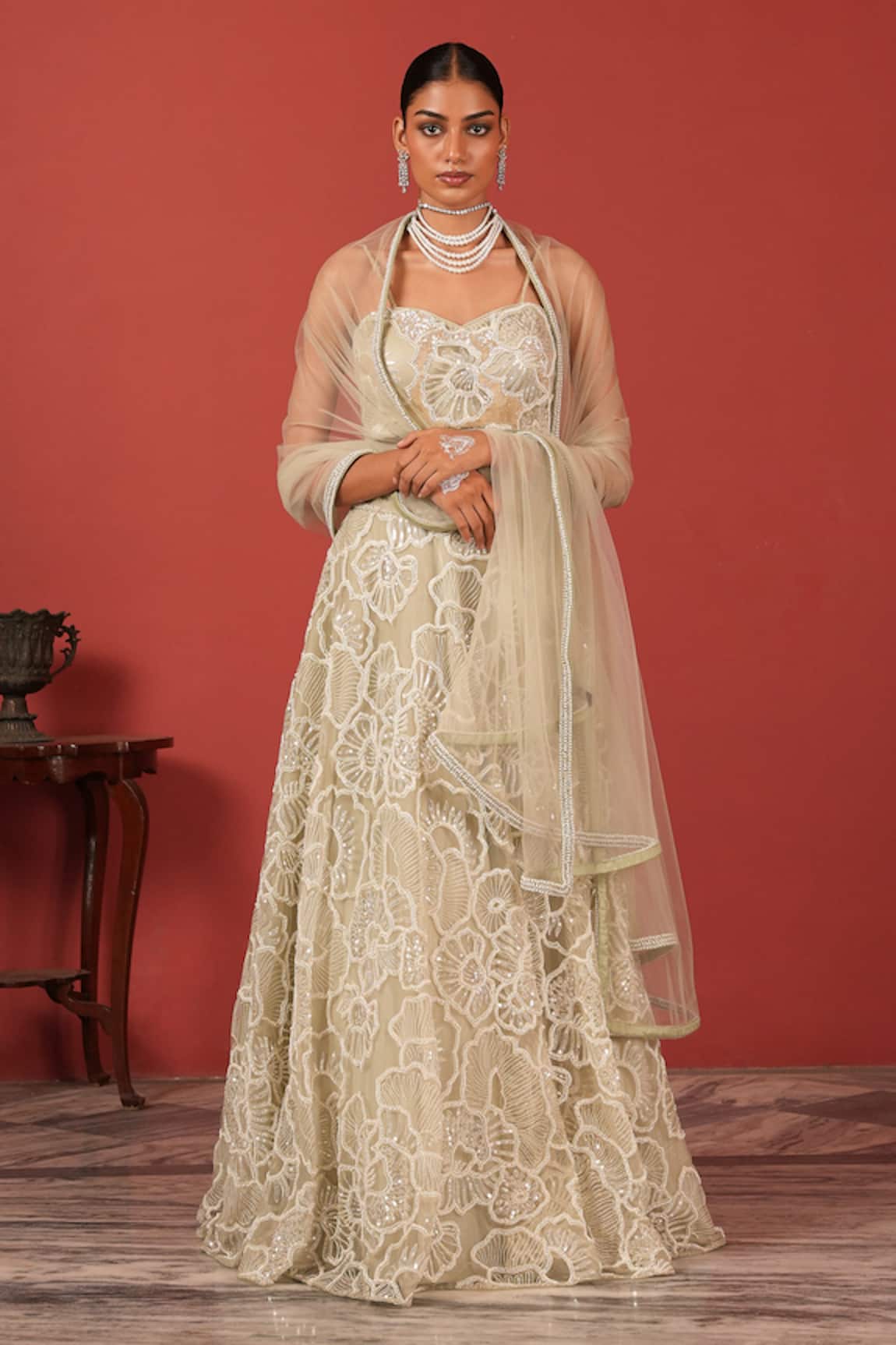 Suruchi Parakh Embroidered Lehenga Set 