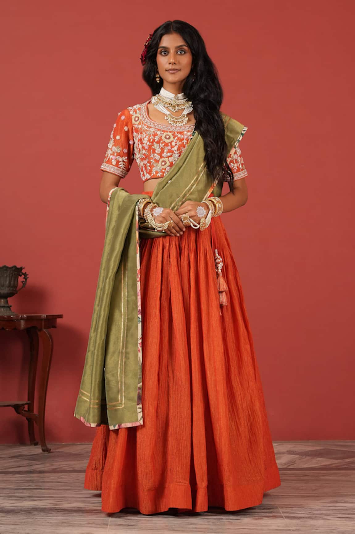 Suruchi Parakh Hand-Embroidered Lehenga Set 