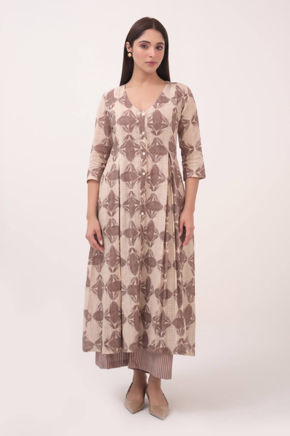 Ruchi Marodia Mendaka Digital Print Panelled Kurta Set 