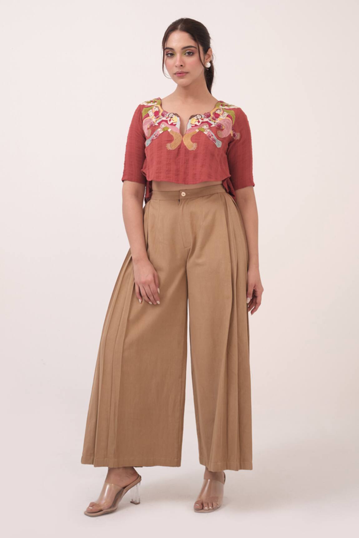 Ruchi Marodia Embroidered Top & Pant Set 