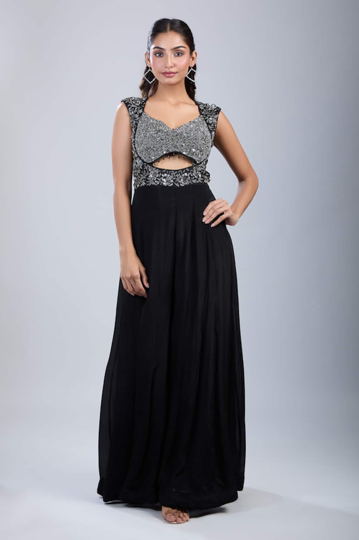 Samyukta Singhania Embellished Cutwork Jumpsuit 