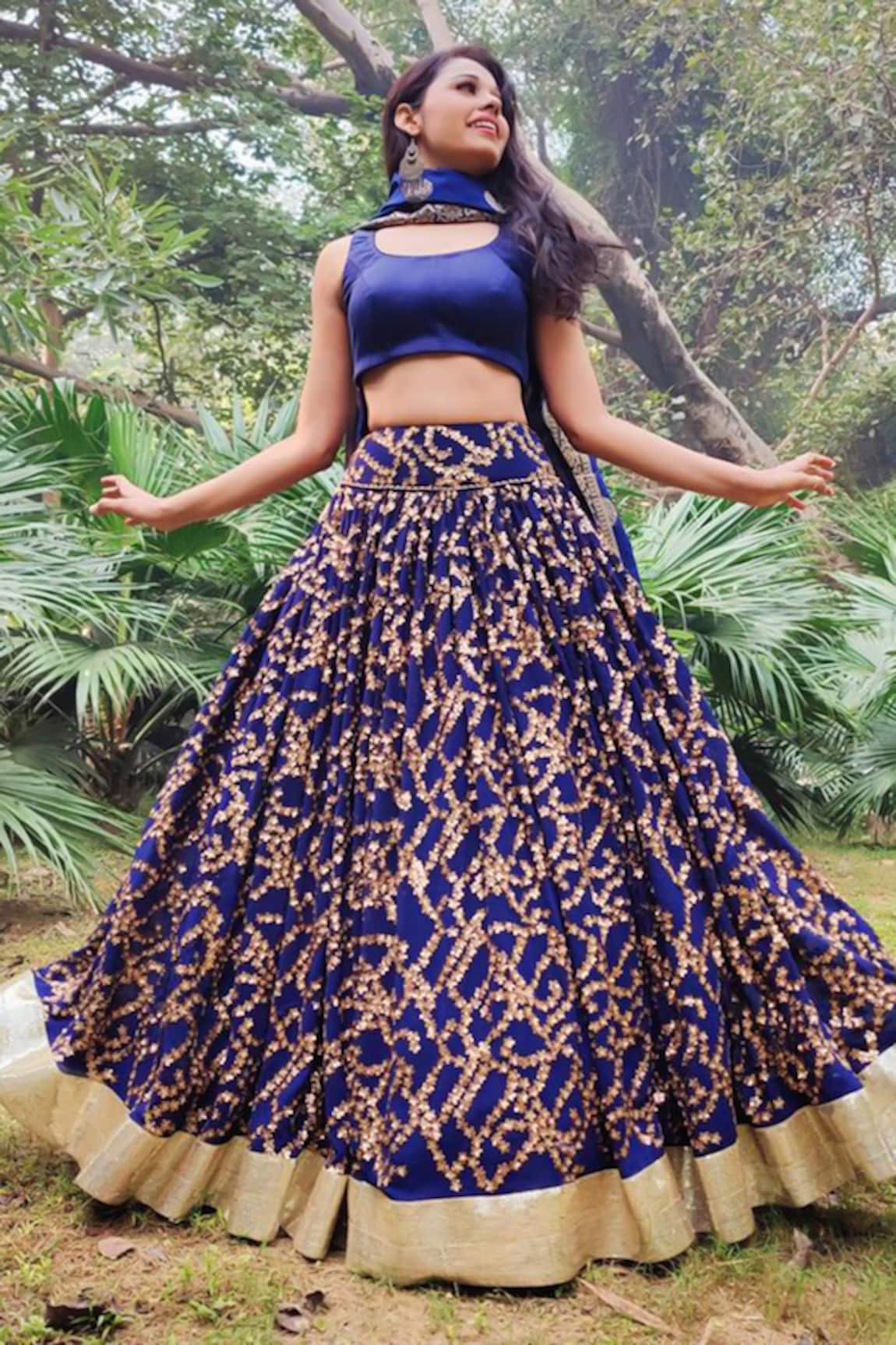 Amaltas Couture Embroidered Lehenga Set 
