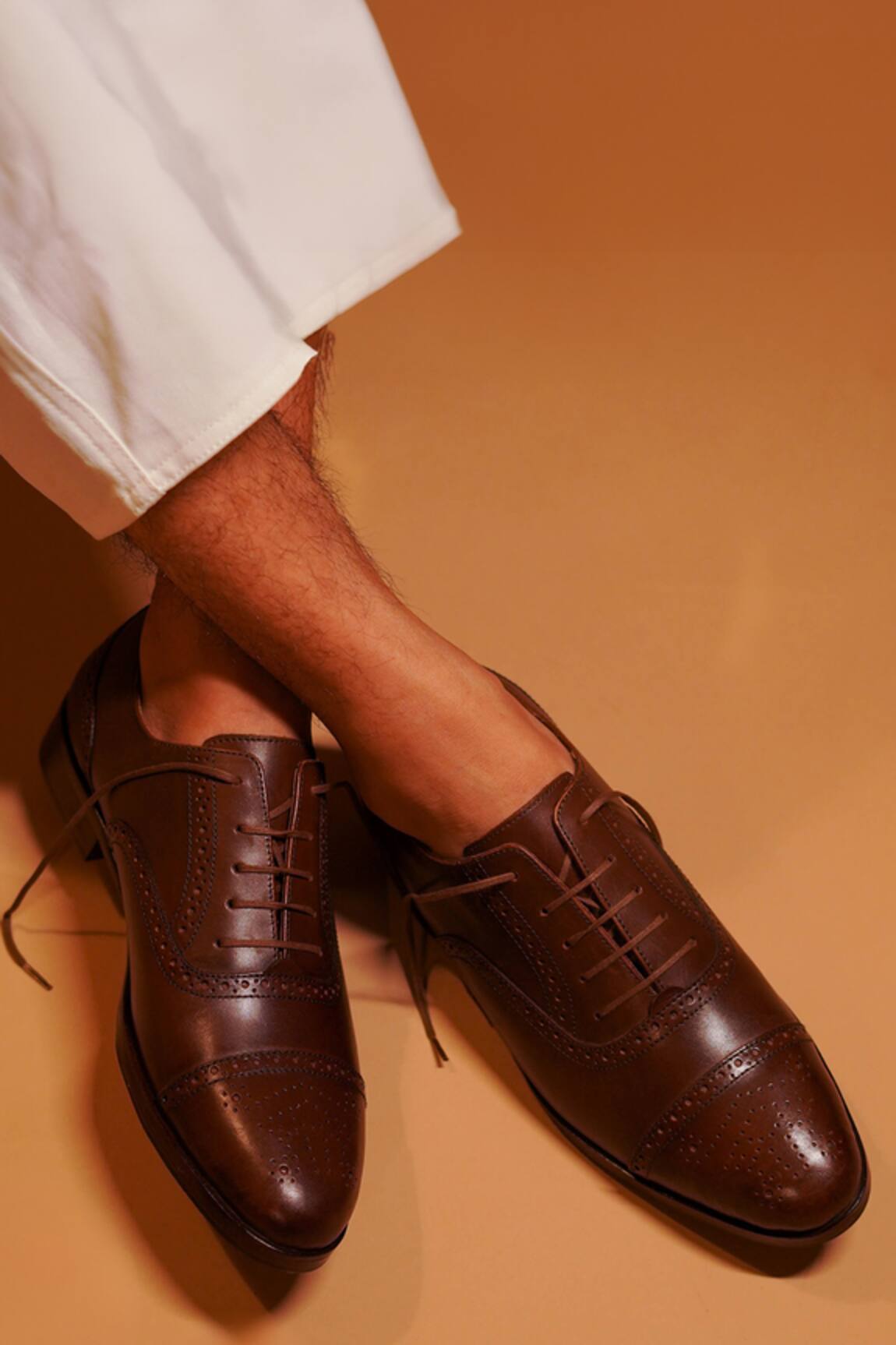 Dmodot Leather Brogue Oxfords