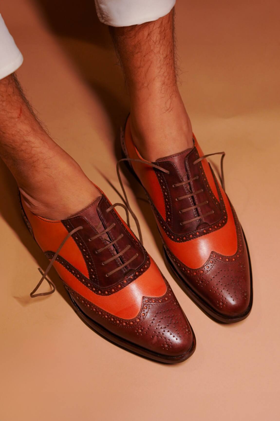 Dmodot Leather Brogue Oxfords