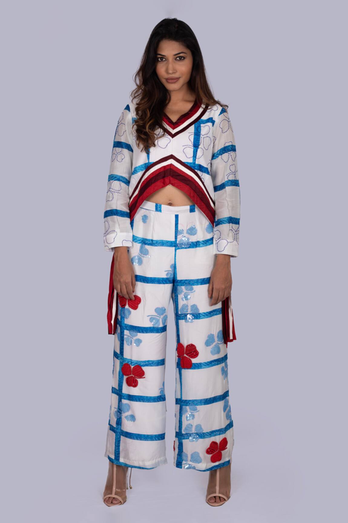 Jajobaa Geometrical Print Top & Pant Set 