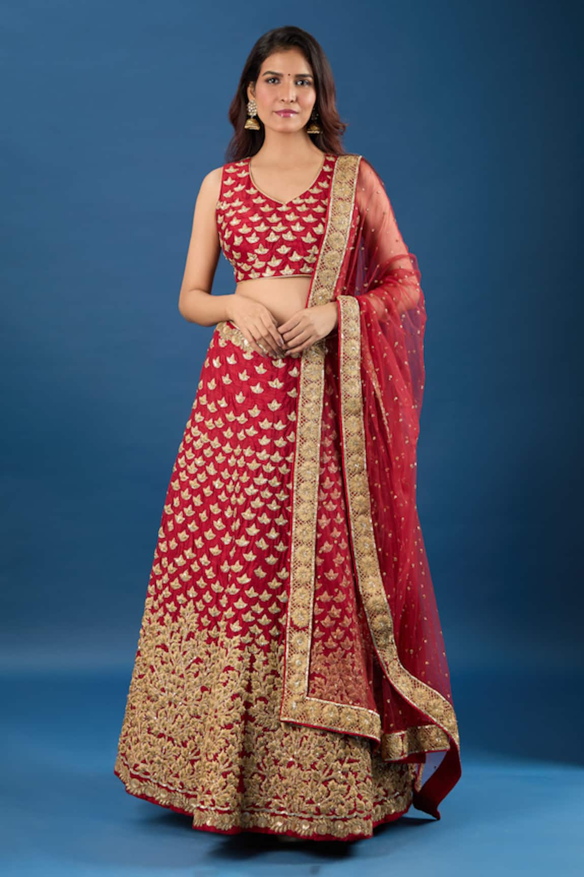 Samyukta Singhania Zari Embroidered Lehenga Set 