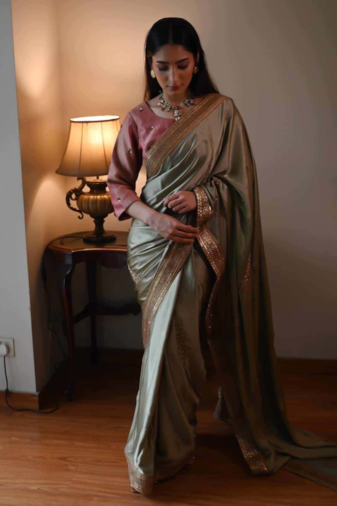 Shorshe Clothing Ashok Embroidered Saree 
