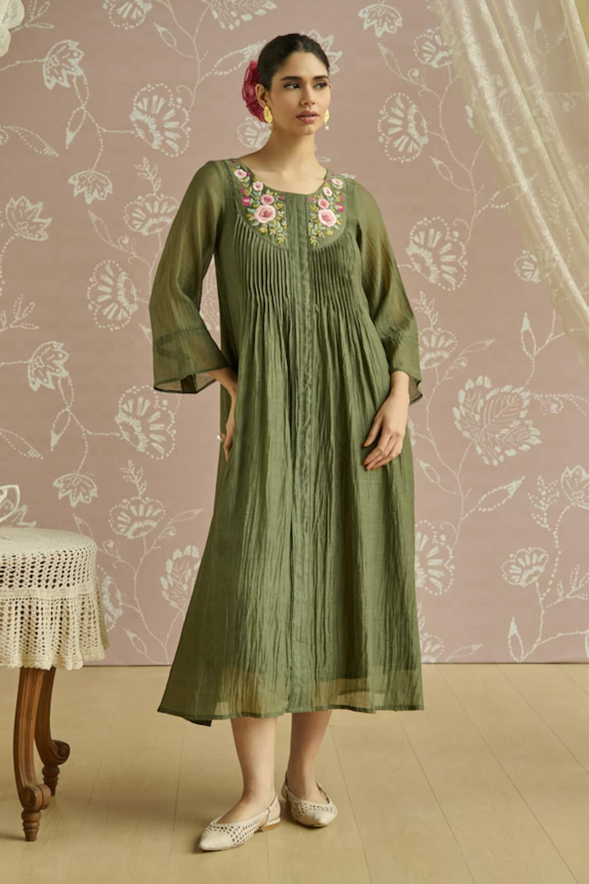 Kritika Dawar Gulneher Parsi Hand Embroiderd Tunic 