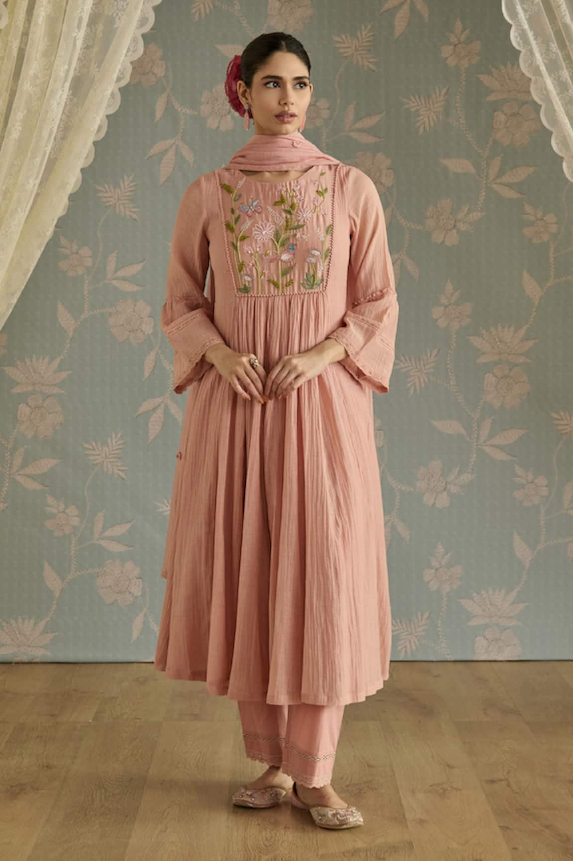 Kritika Dawar Sairah Kota Hand Embroidered Kurta Set 