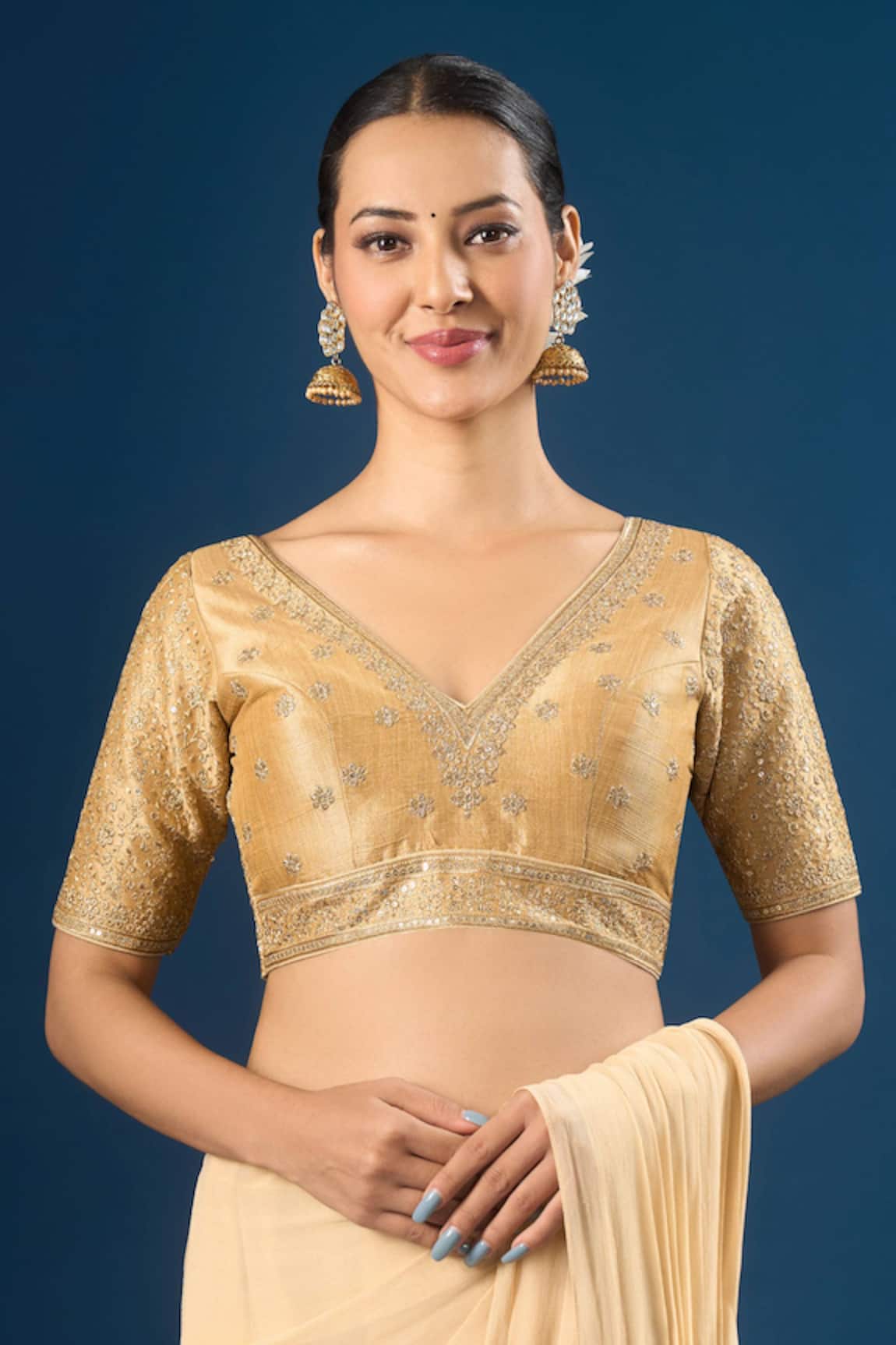 Samyukta Singhania Bloom Embroidered Blouse 