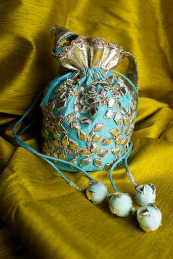 Preeti S Kapoor Embroidered Potli Bag 