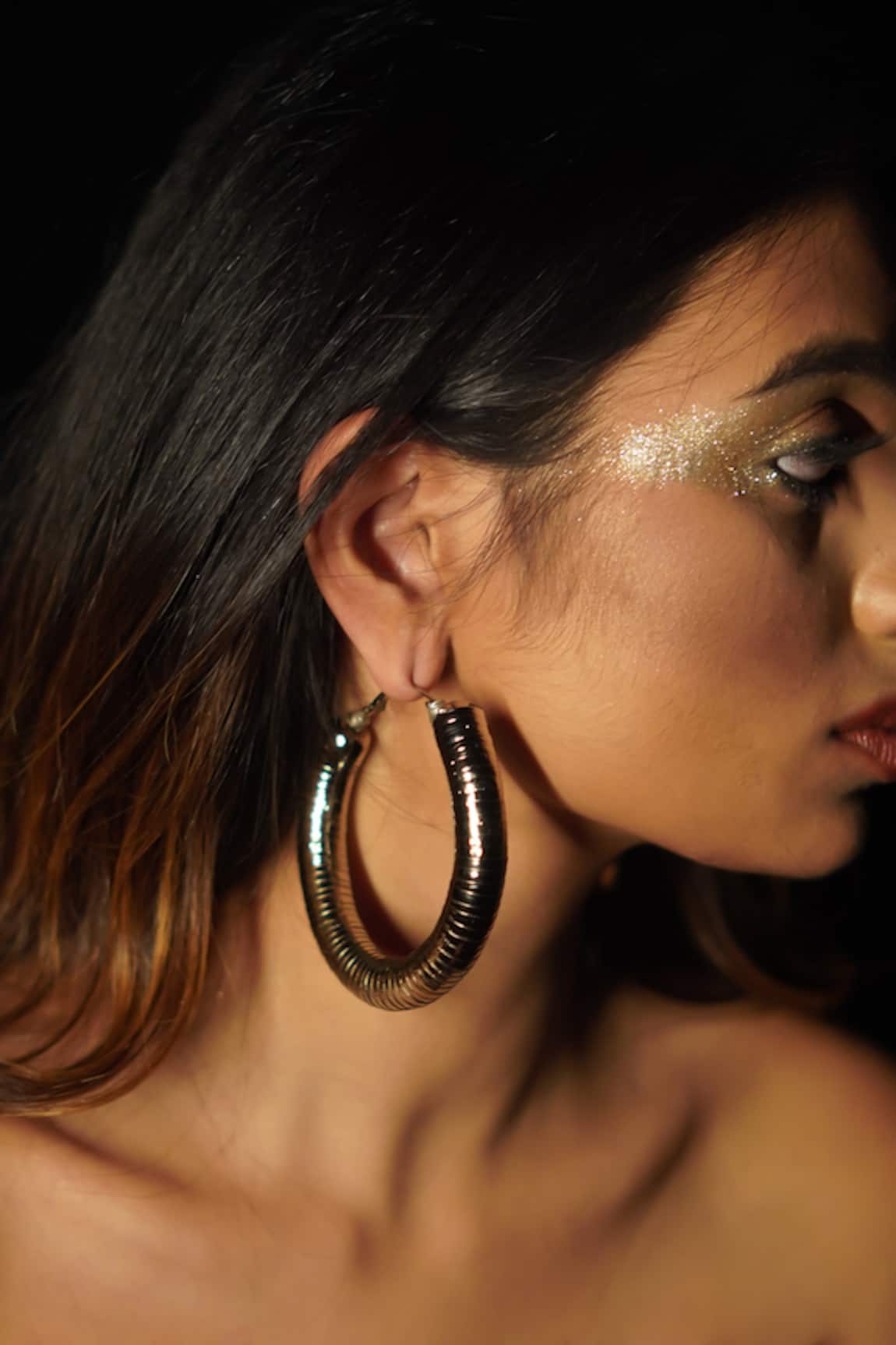 Rejuvenate Jewels Silver Metallic Hoops 