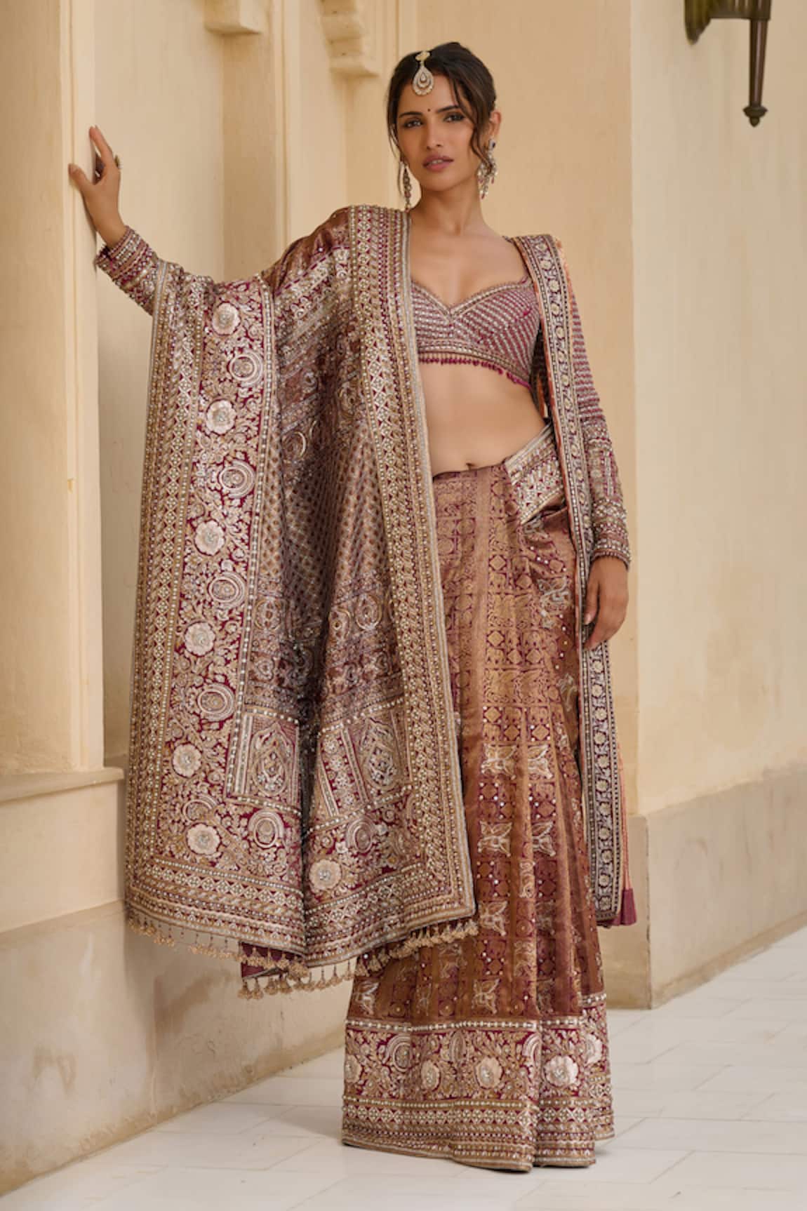 Tarun Tahiliani Bidri Kanjivaram Saree With Blouse 