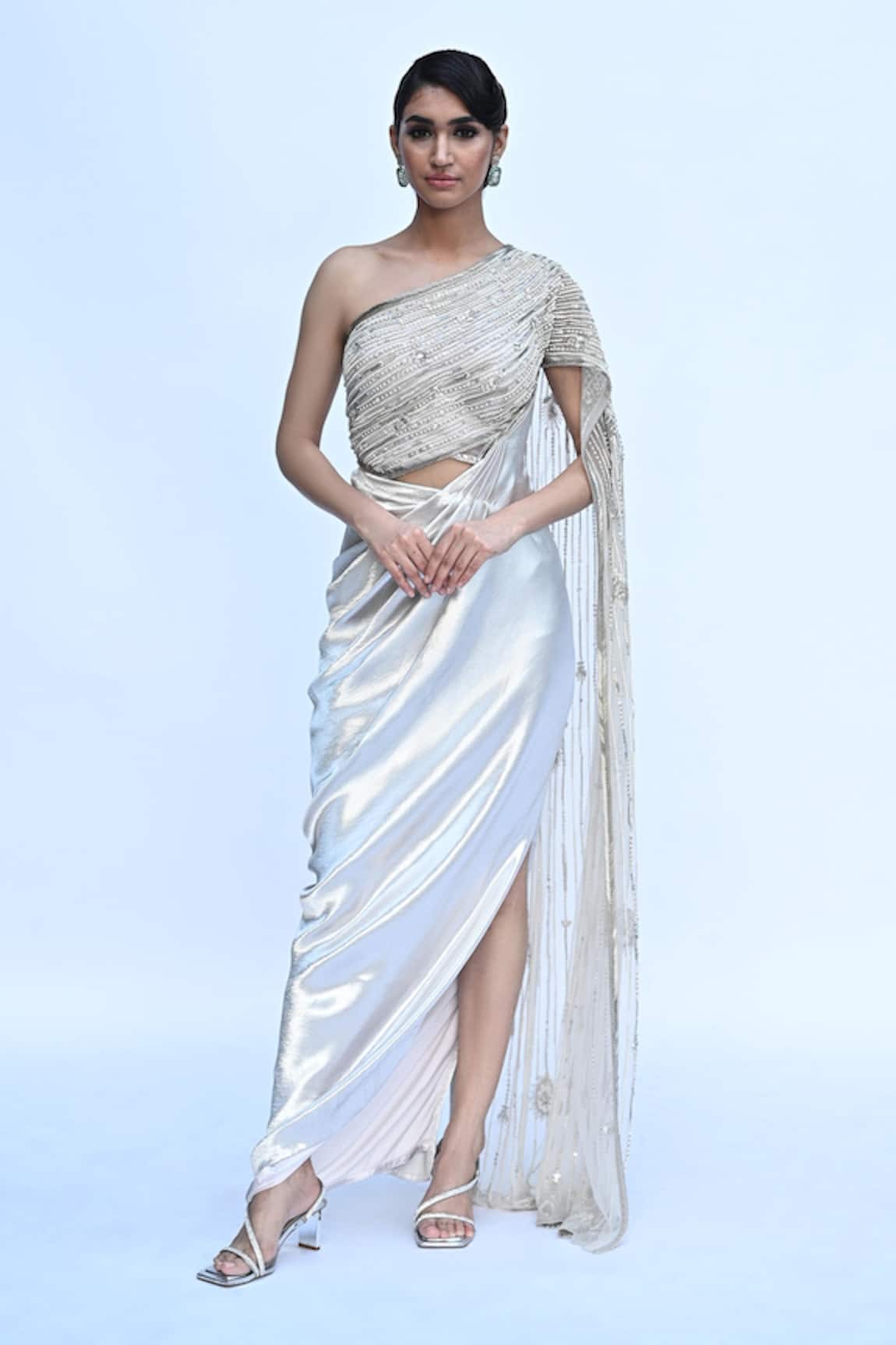 Rabiya Savlani Embroidered Saree Gown 
