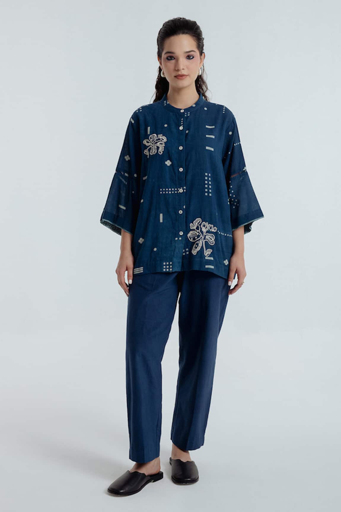 Rias Jaipur Indigo Barrel Pant 