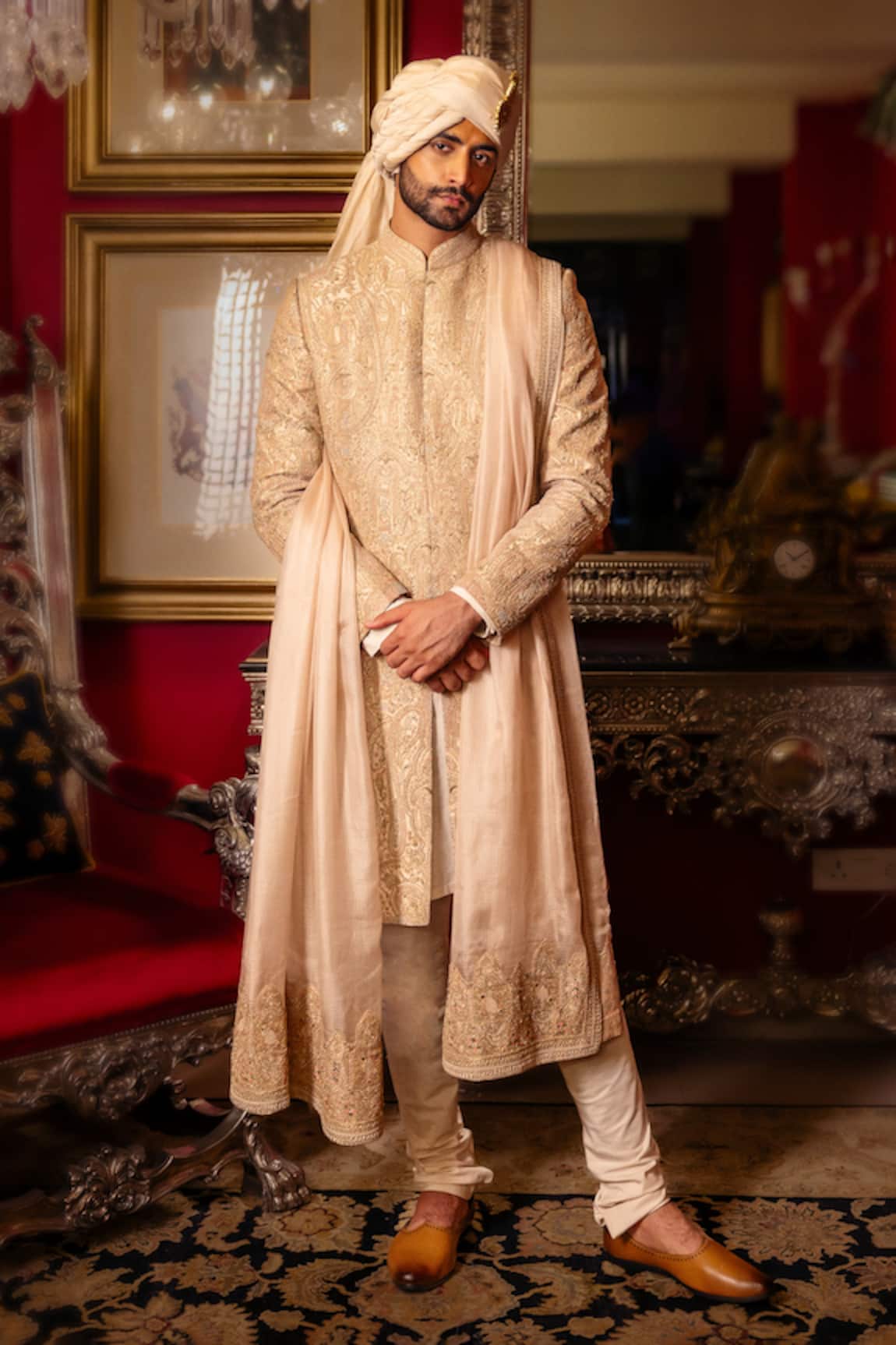 Dolly J Sirocco Thread Embroidered Sherwani Set 