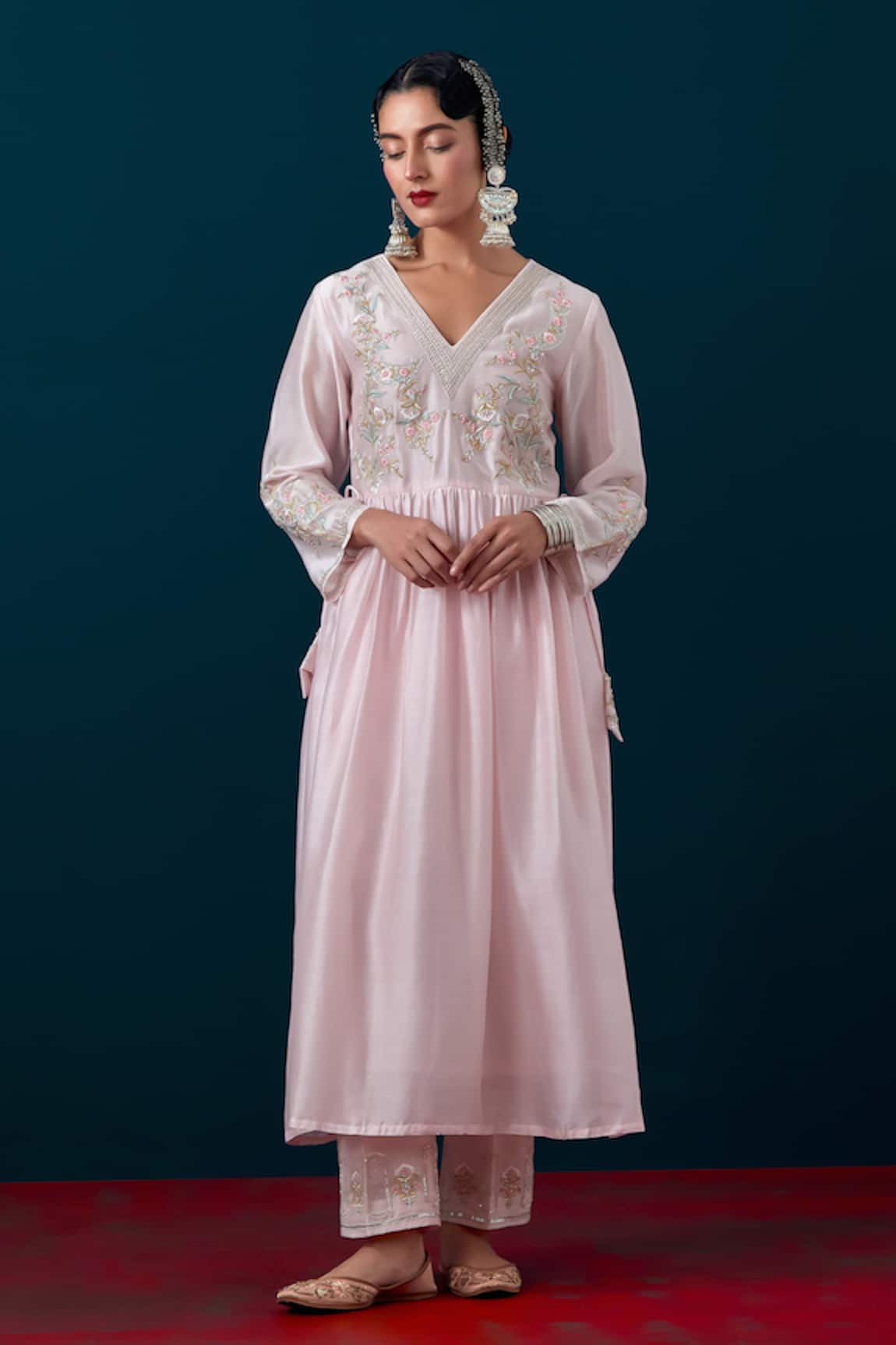 Anantaa By Roohi Yoke Embroidered Anarkali With Pant 