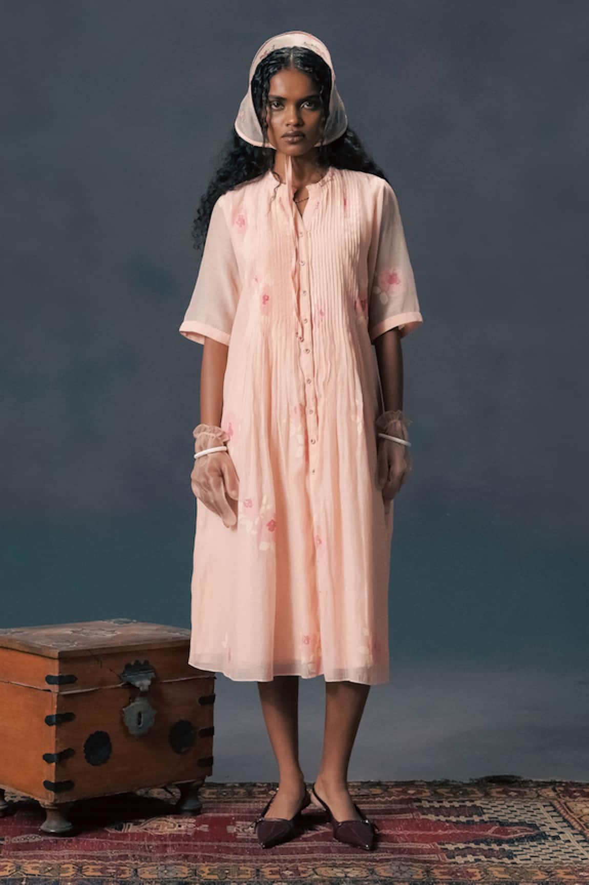 Arcvsh By Pallavi Singh Front Pleated Dress 