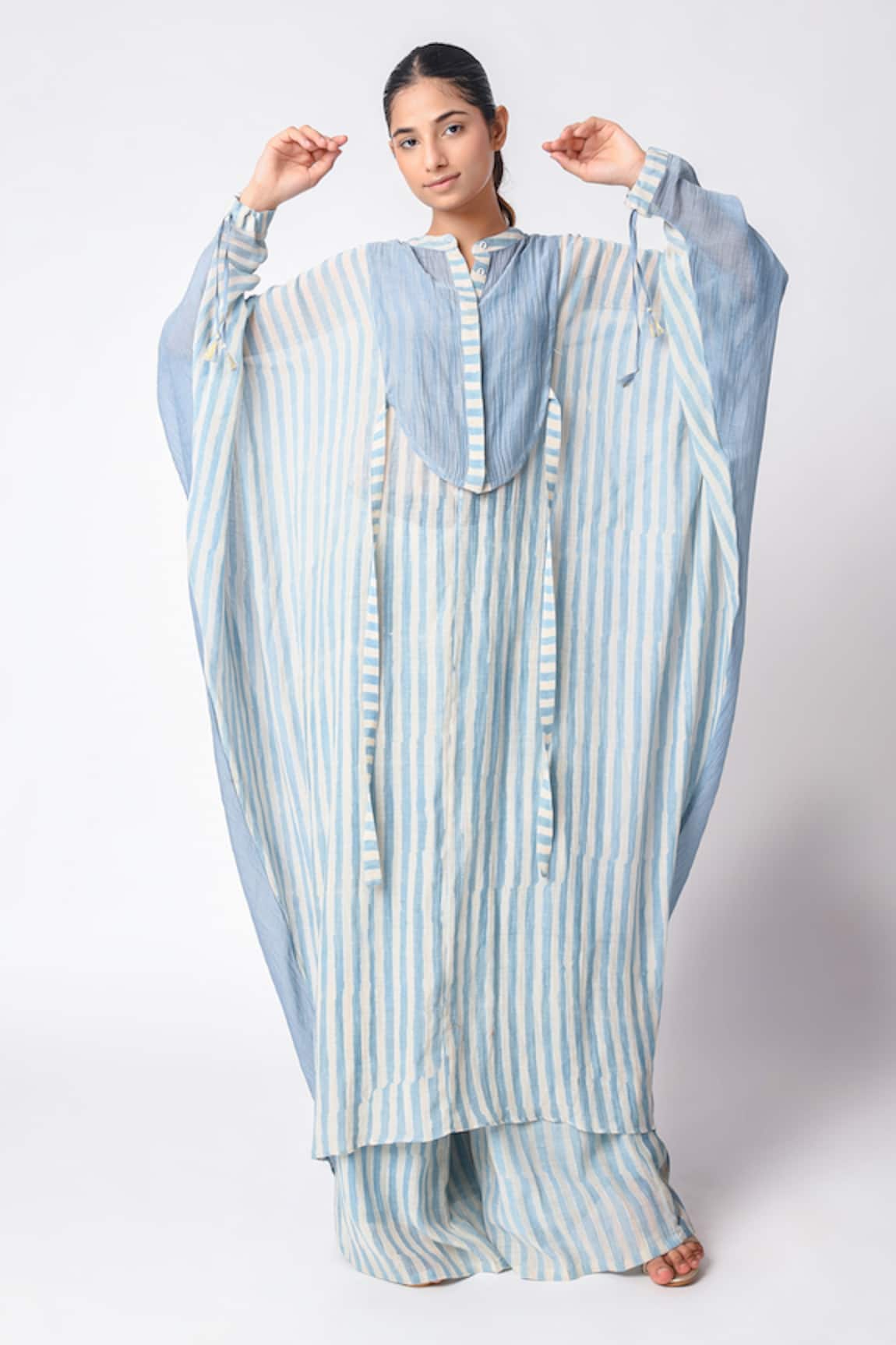 Jayati Goenka Sky Printed Kaftan Set 
