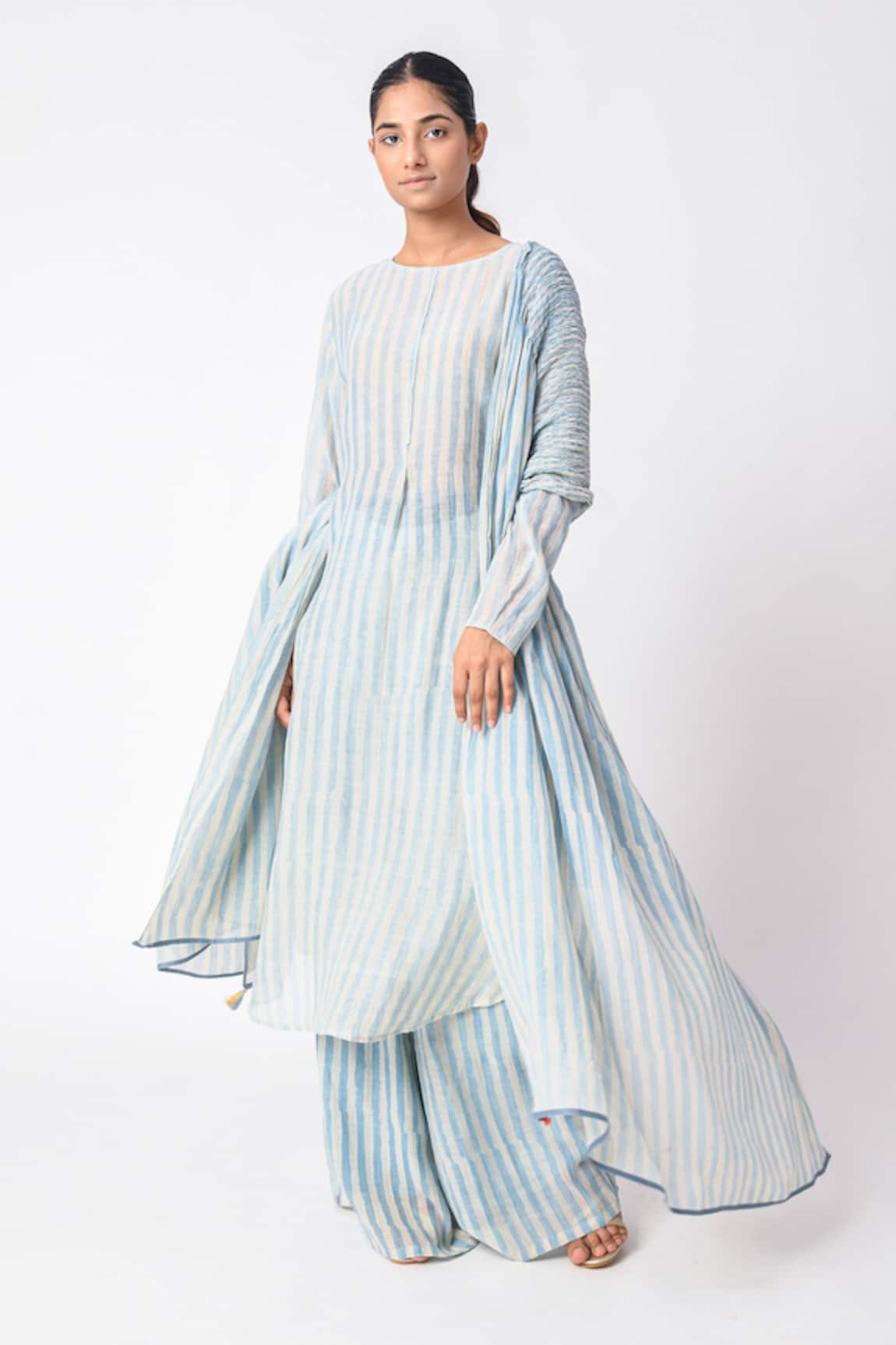 Jayati Goenka Stripe Print Kurta Set 