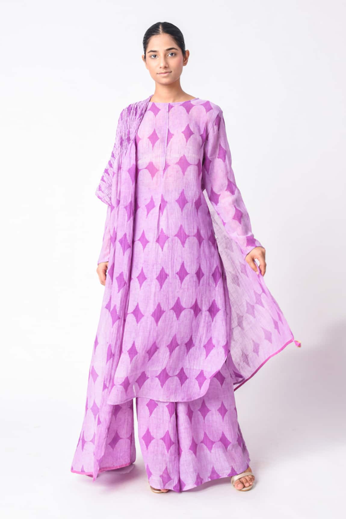 Jayati Goenka Geometric Print Kurta Set 