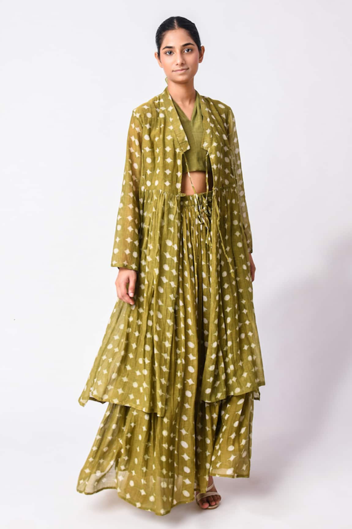 Jayati Goenka Chanderi Silk Printed Kurta Set 