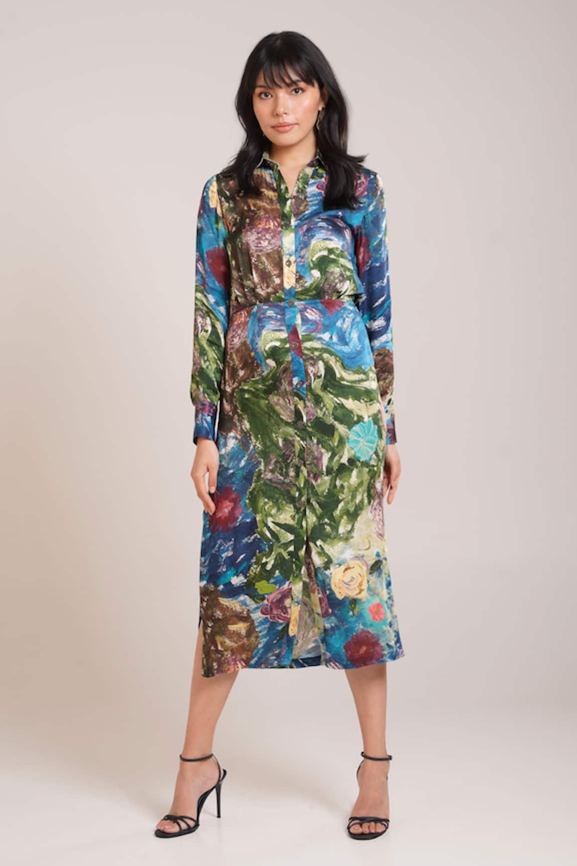 Advait Gaia Printed Shirt Dress 