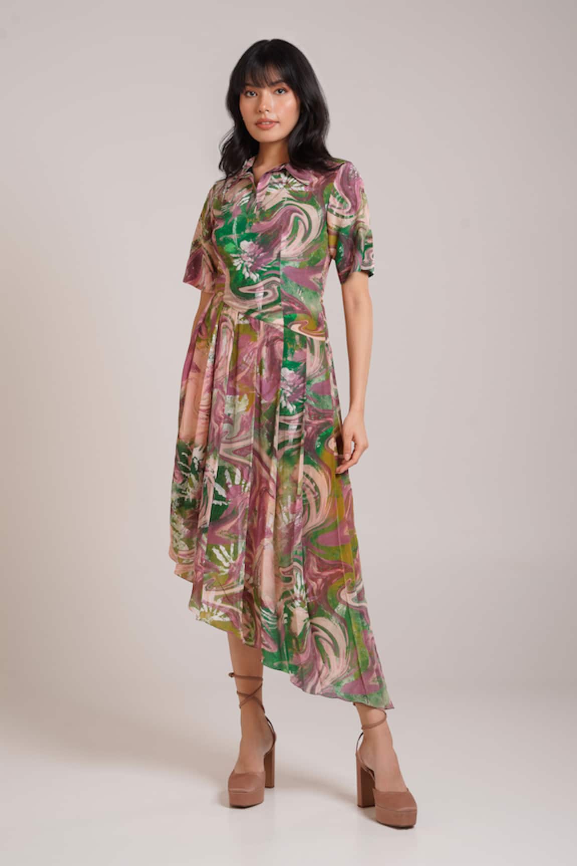 Advait Ira Printed Polo Dress 