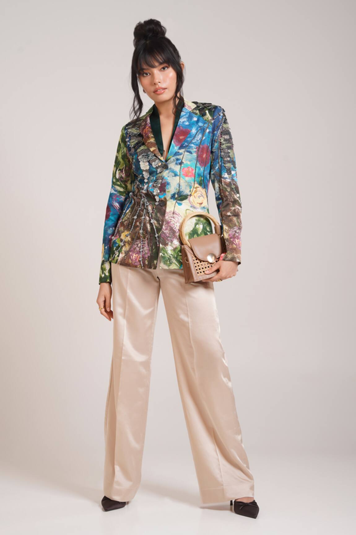 Advait Gaia Printed Blazer Set 