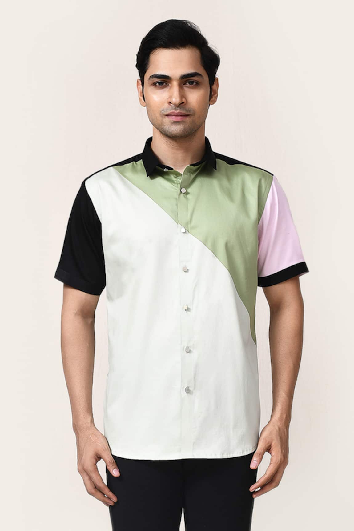 Aryavir Malhotra Multicolour Giza Cotton Shirt 