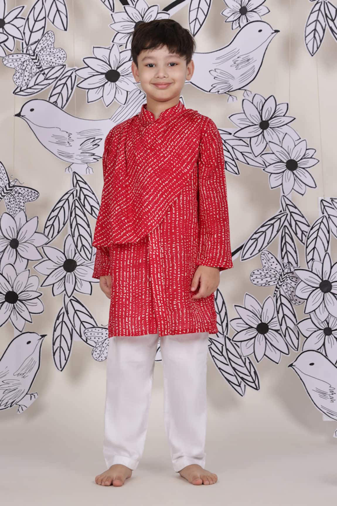 LA Dee DA Cowl Cool Printed Kurta Set 