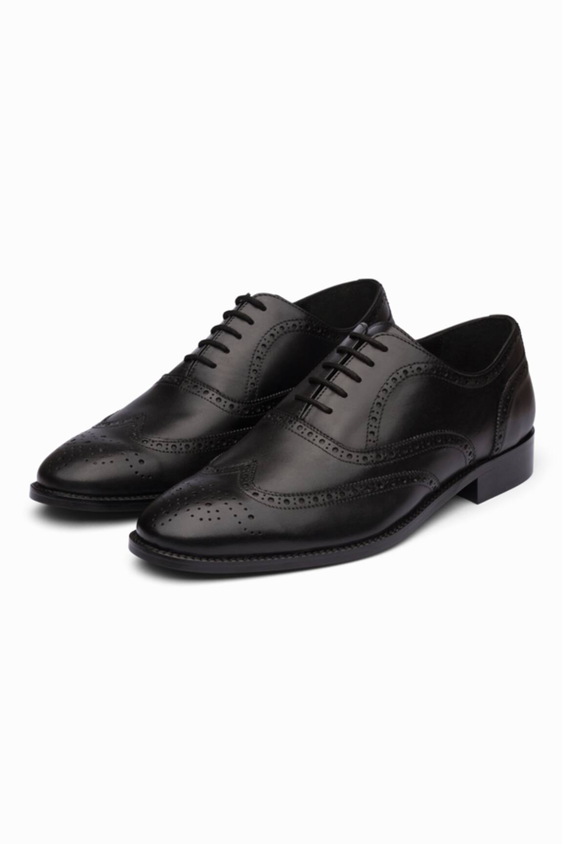 3dm Lifestyle Full Brogue Wingtip Oxford - Black 