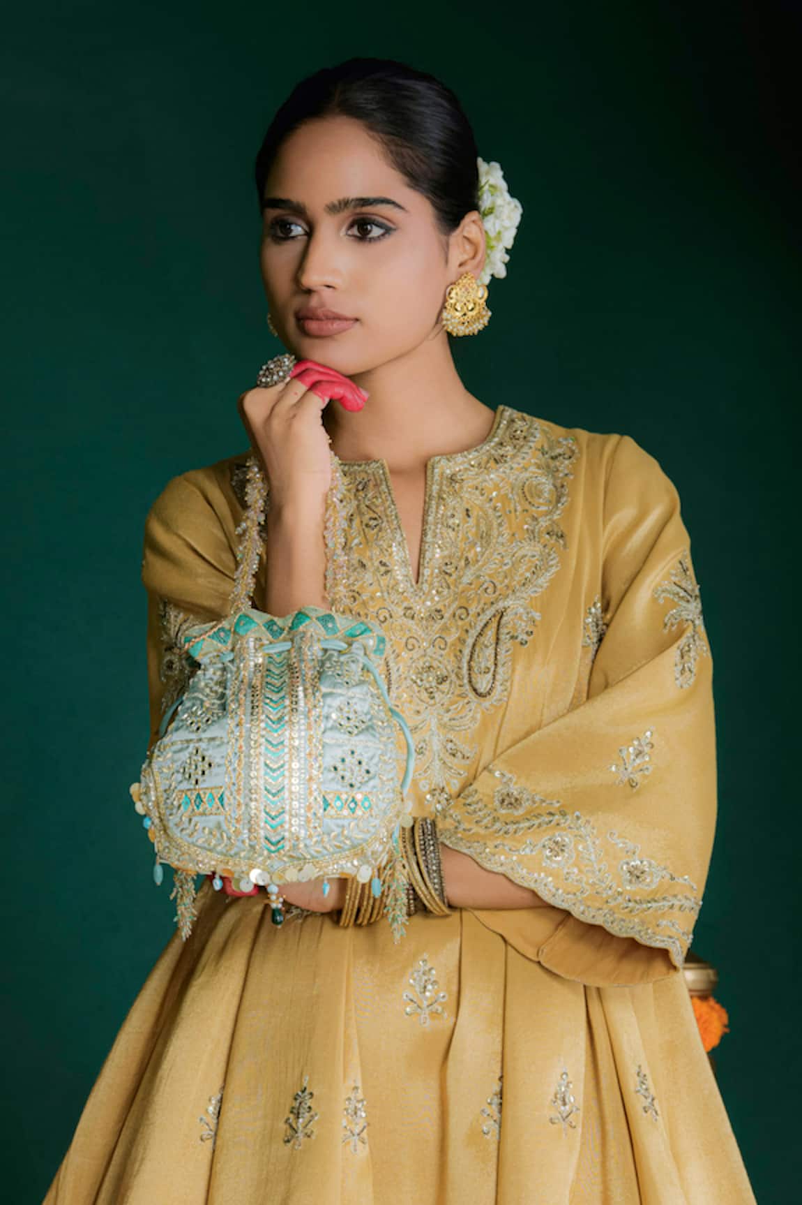 Doux Amour Ruhani Embroidered Potli 
