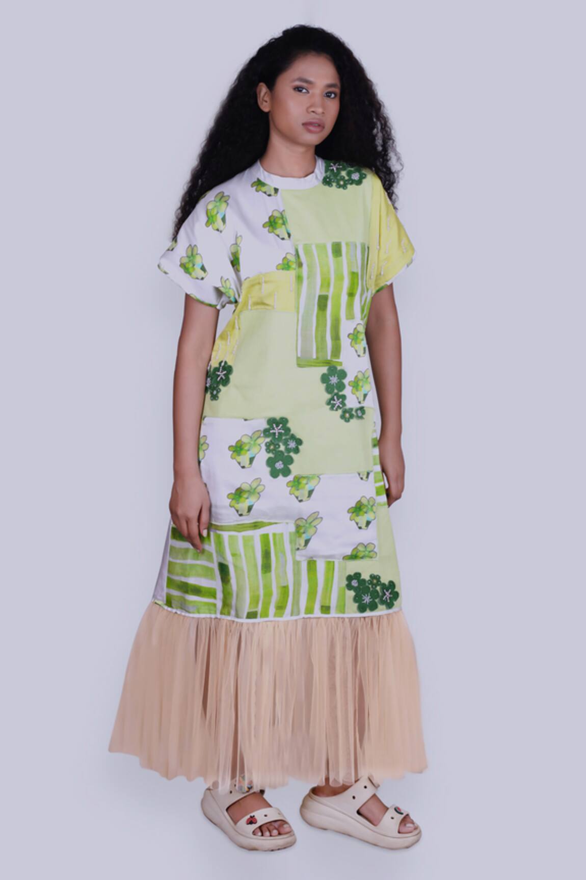Jajobaa Geometrical Print Designer Dress 