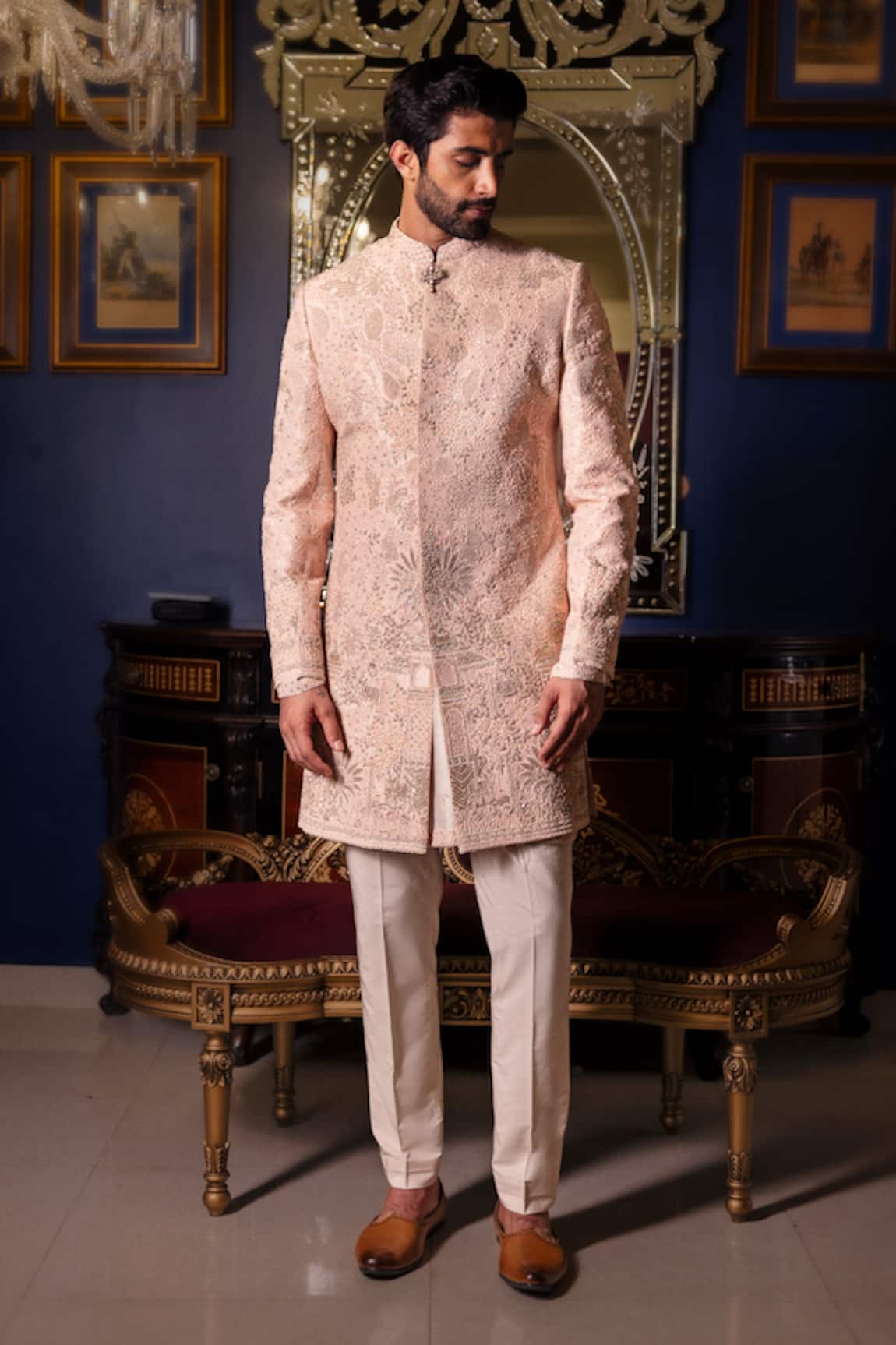 Dolly J Rosair Embroidered Sherwani Set 