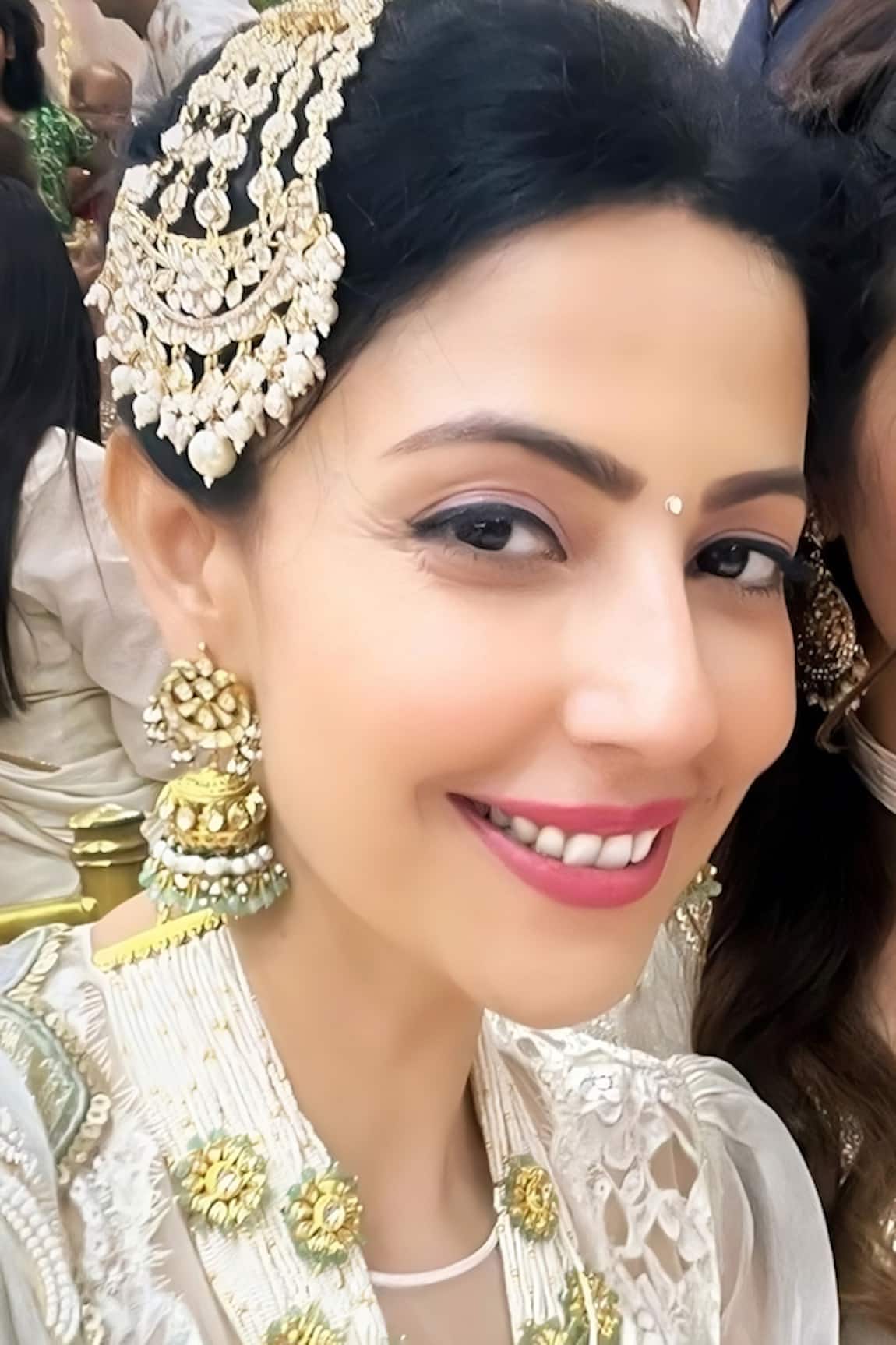 Maisara Jewelry Kundan & Bead Drop Jhumkas 