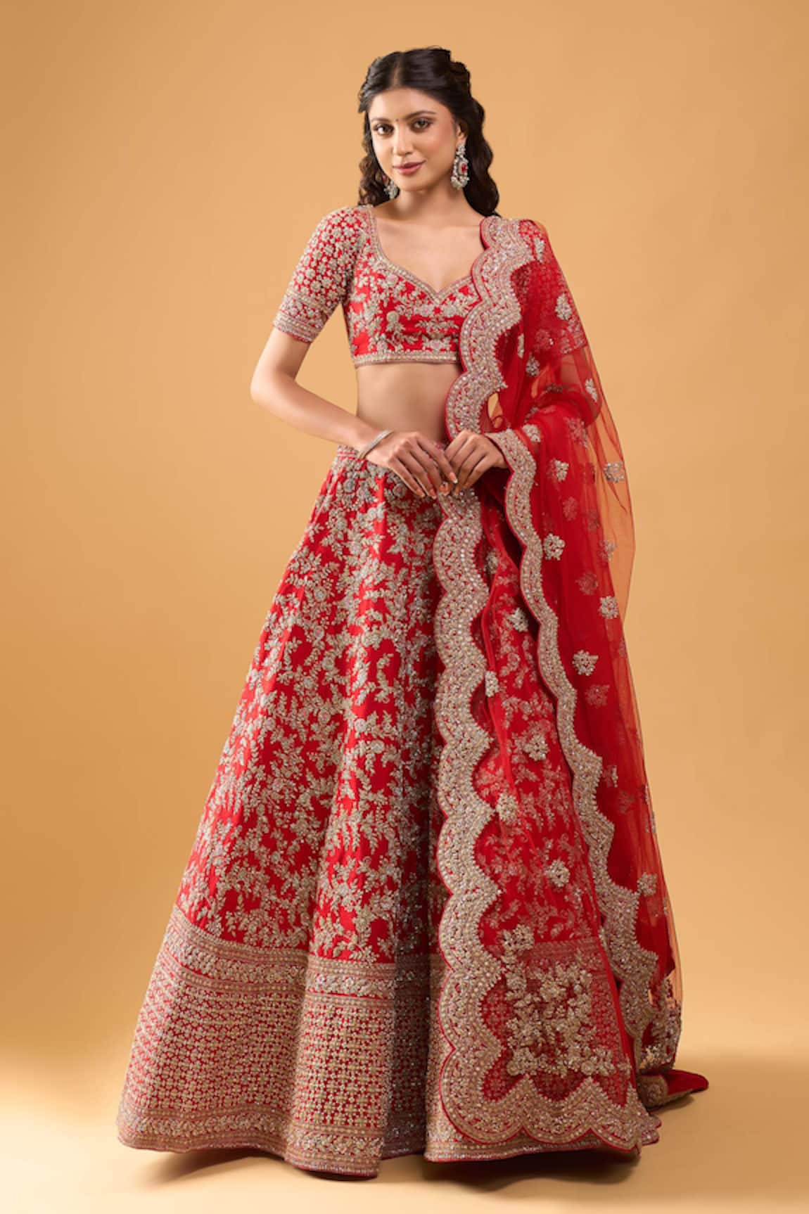 Azeera Embroidered Bridal Lehenga Set 