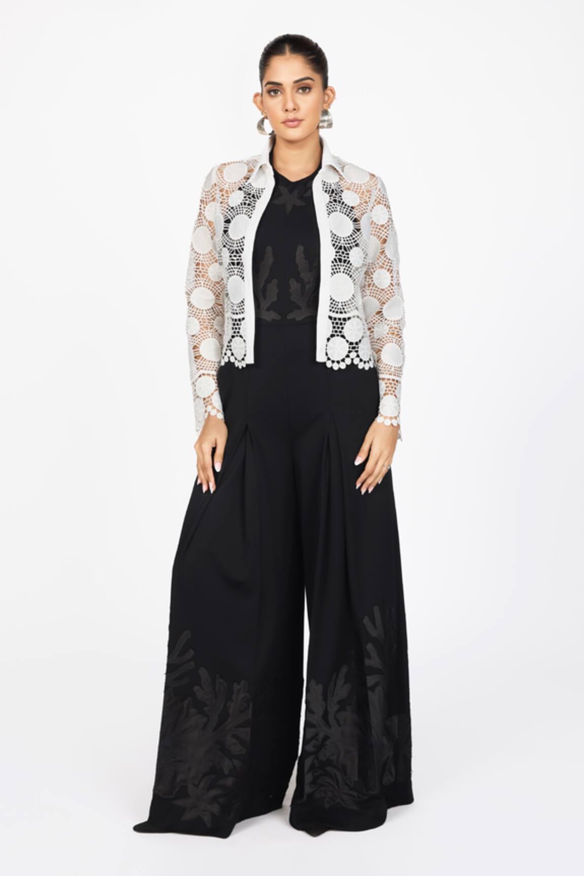 Dev And Viv Lace Embroidered Jacket 