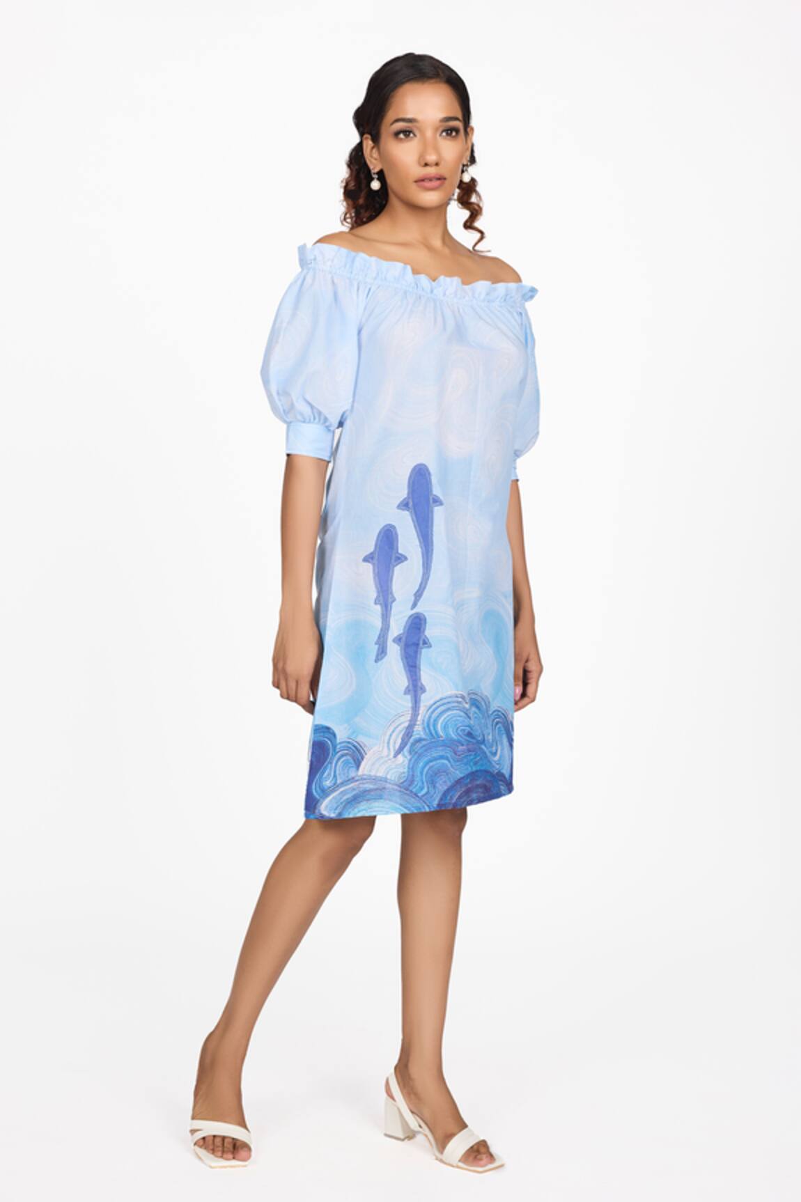 Dev And Viv Fish Pattern Dress 