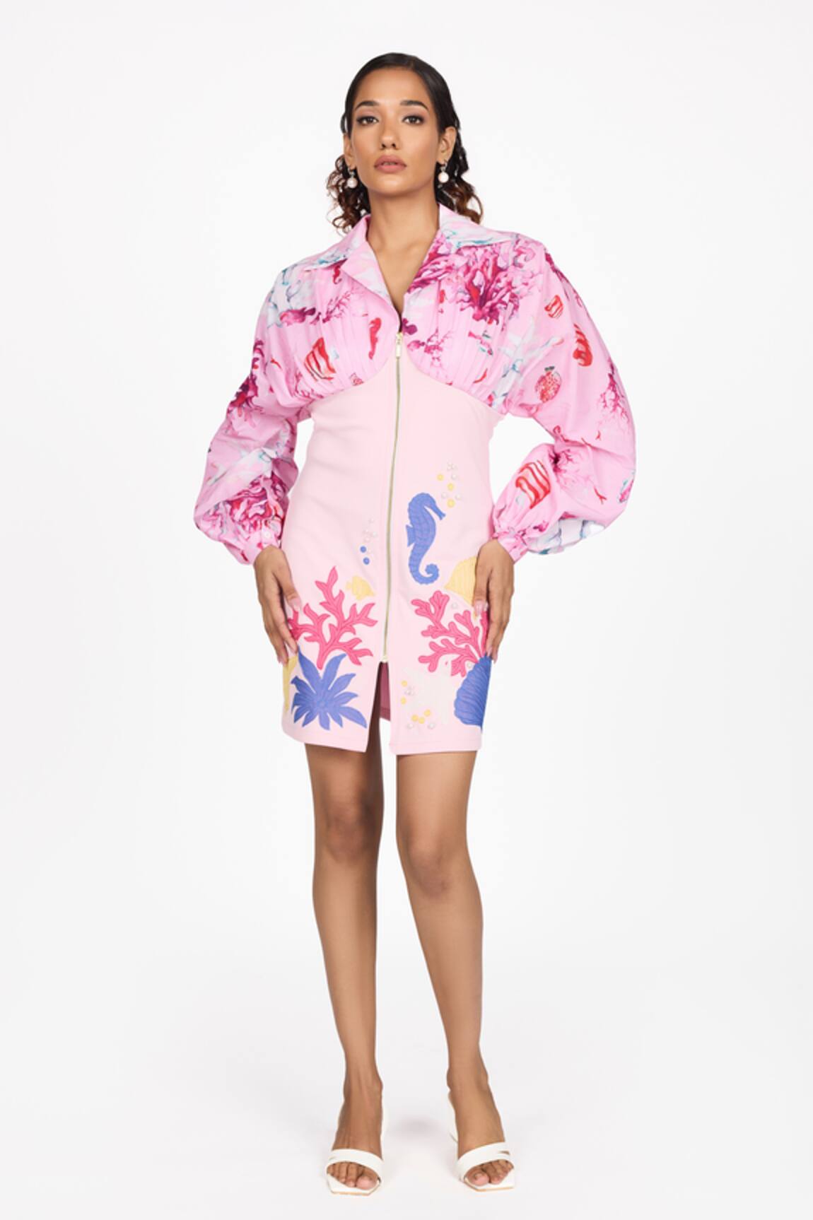 Dev And Viv Under Water Pattern Dress 