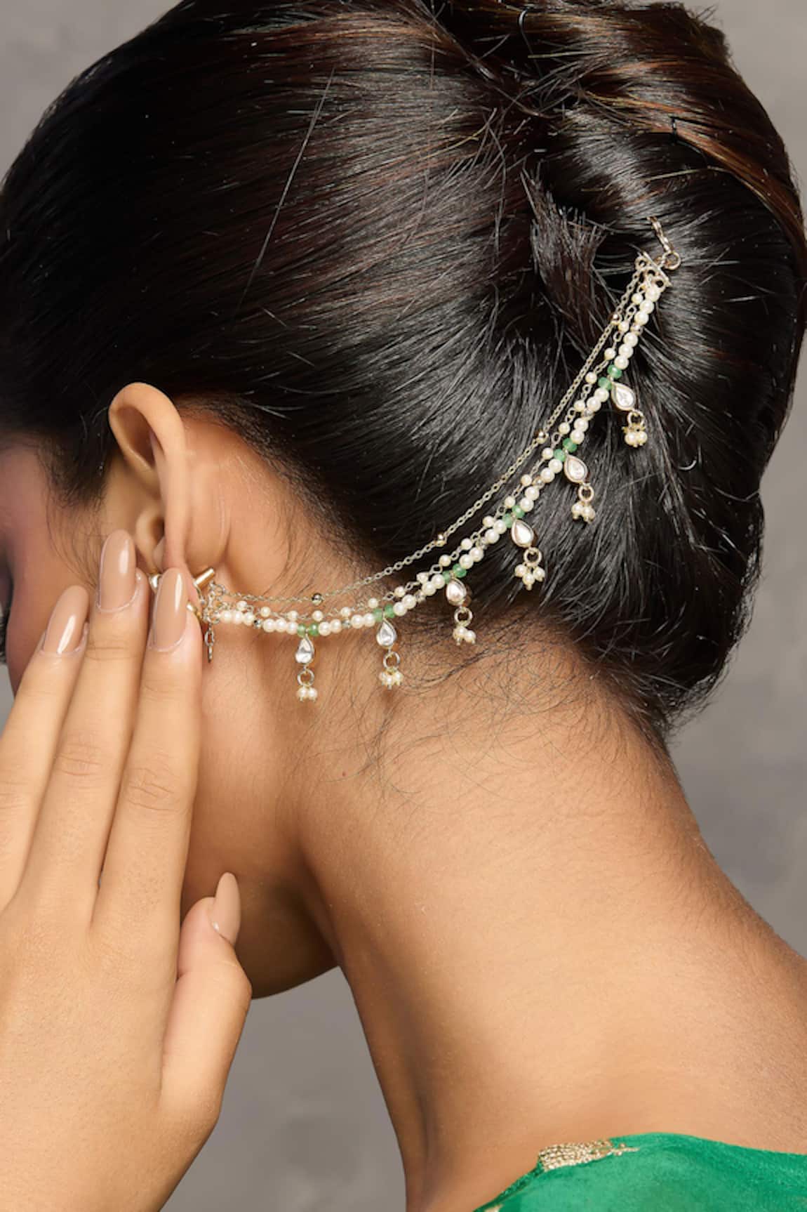 Curio Cottage Glistening Vinette Ear Chain 