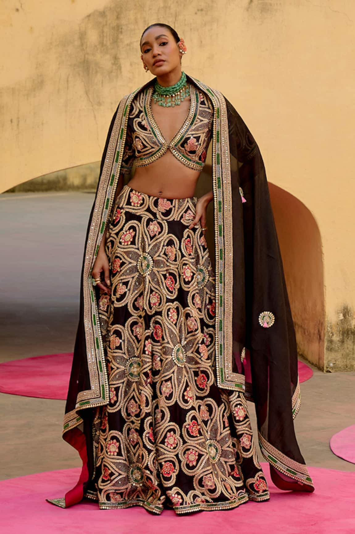 Swati Vijaivargie Chandini Floral Pattern Lehenga Set 