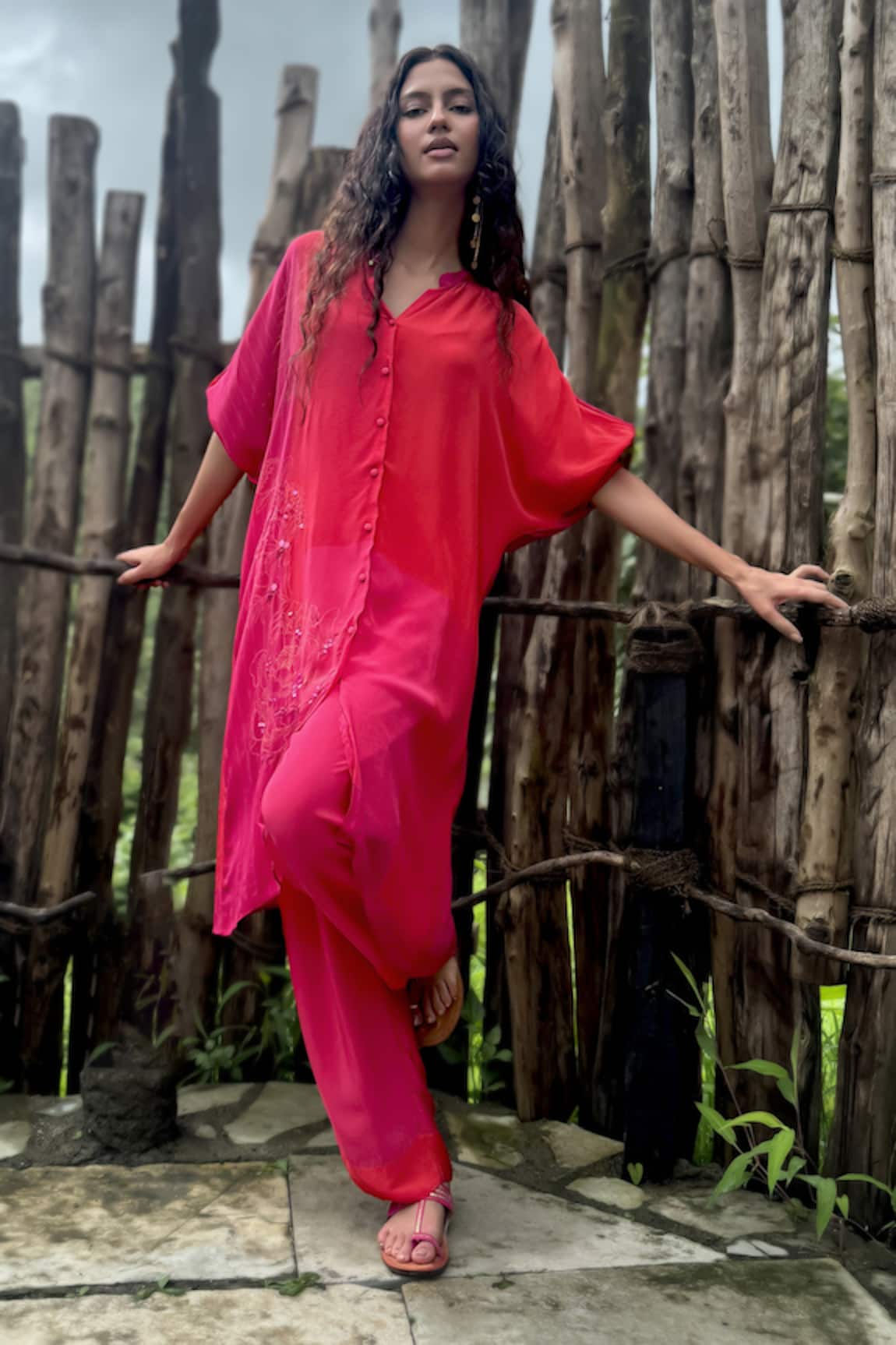 Basil Leaf Printed Kurta & Pant Set 
