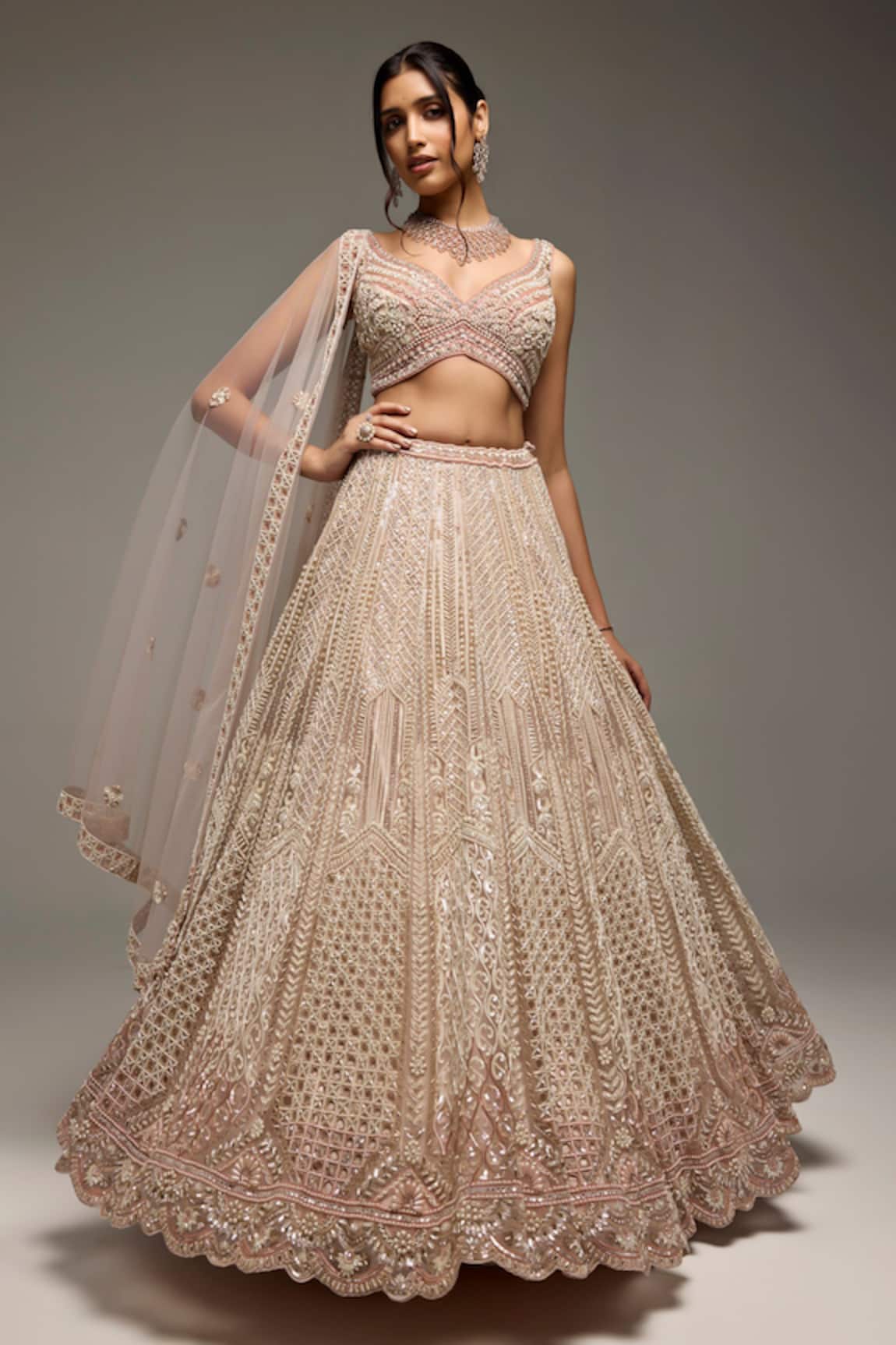 Opus Atelier Kristen Embroidered Lehenga Set 